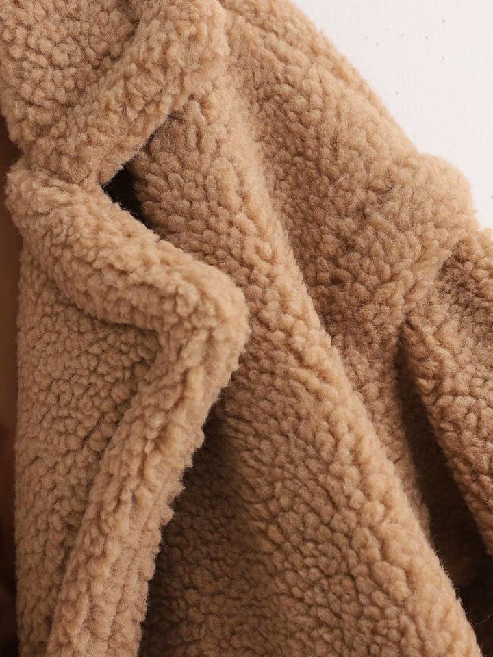 safistyle - Wholesale Fur/Faux Fur Coat - Women's - Teddy Coat with Notched Lapels7