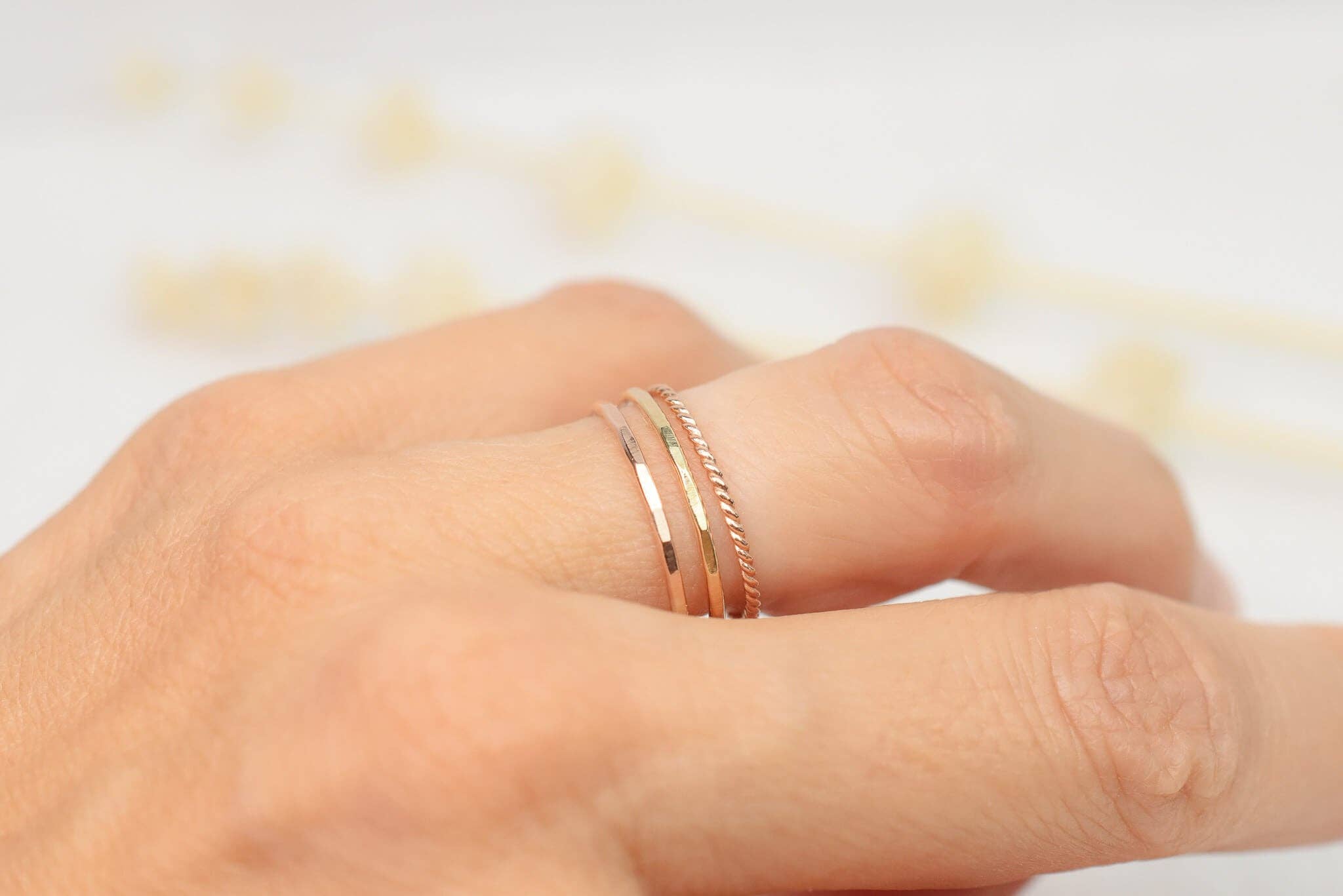 Loveable - Wholesale Band/Stacked Ring - Thin Stacking Ring6
