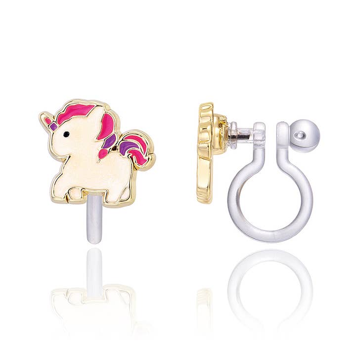 Girl Nation – wholesale Earrings – Kids – CLIP ON Cutie Earrings | Magical Unicorn