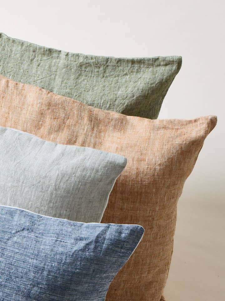 Washed Linen Pillow for wholesale by Farmhouse Pottery