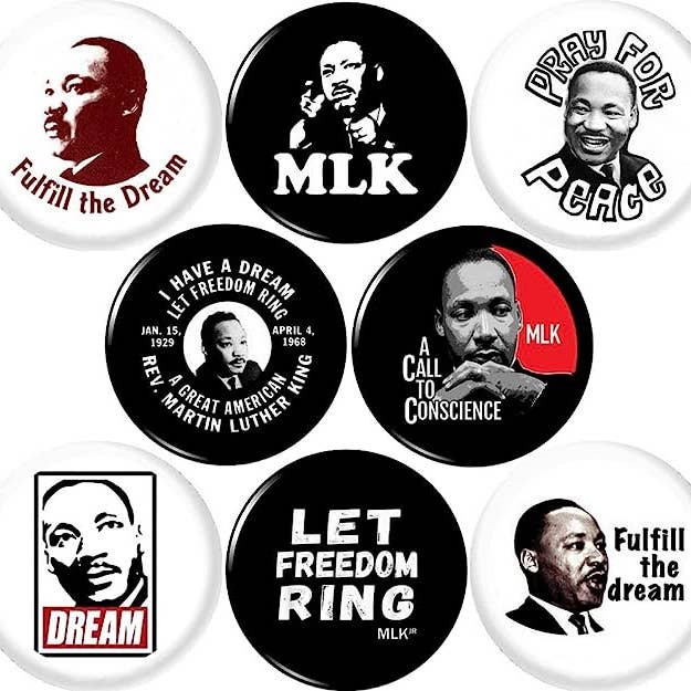 Martin Luther King #2 x 8 1" inch (25 mm) pins african MLK for wholesale by Pinbax Express
