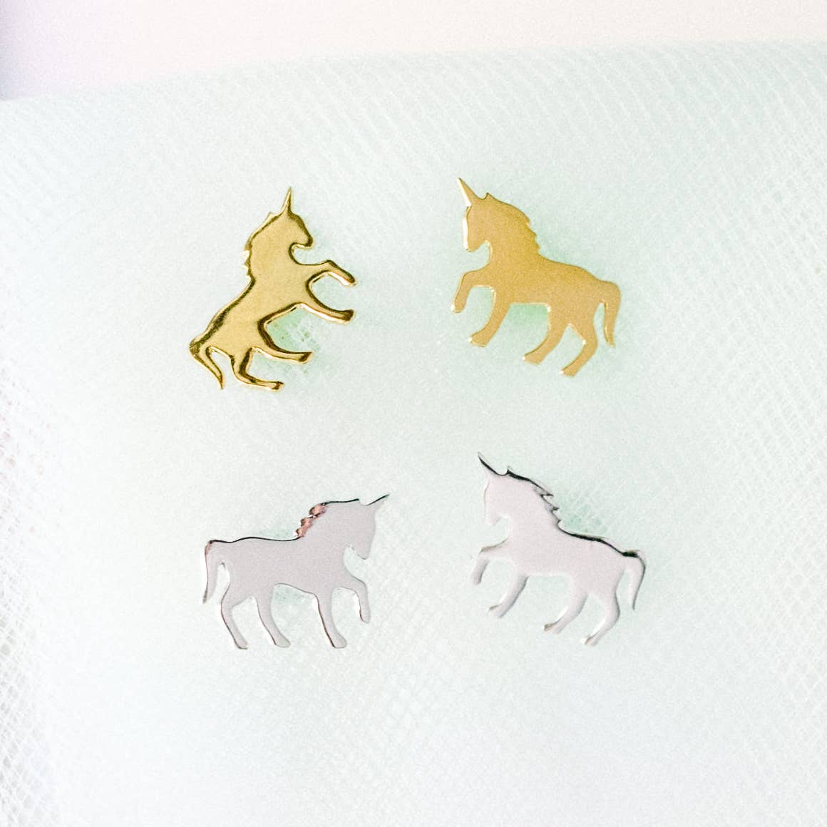 Rebecca Accessories LLC - Wholesale Stud/Post Earrings - Unicorn Post Stud Earrings Whimsical Magical Gift Giving1