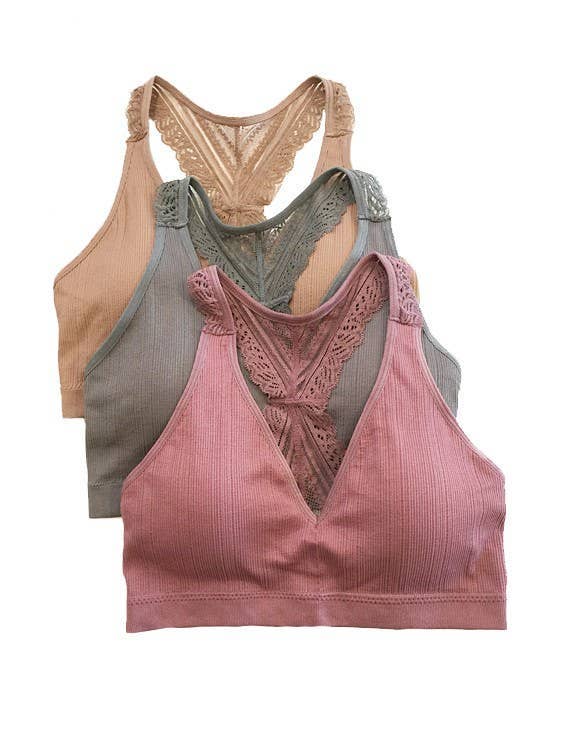 Vanilla Monkey - Wholesale Bralette - Women's - Lace Racerback Bralette