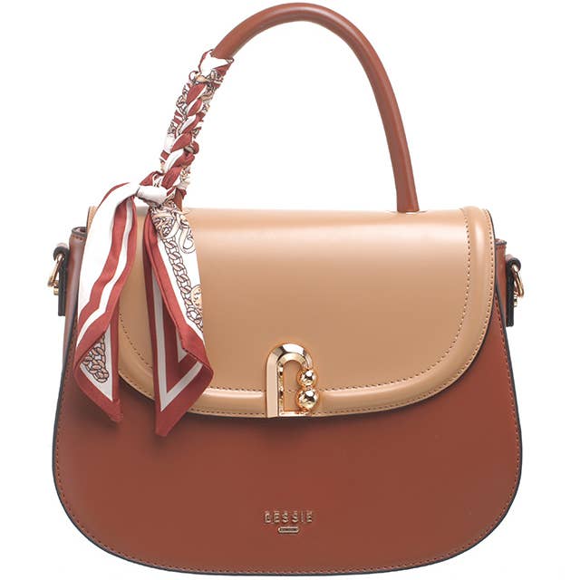 Bessie London - Vendita all'ingrosso Borsa con manico - Donna - BORSA A TRACOLLA CON PATTA E MANICO SUPERIORE URBAN SCARF11