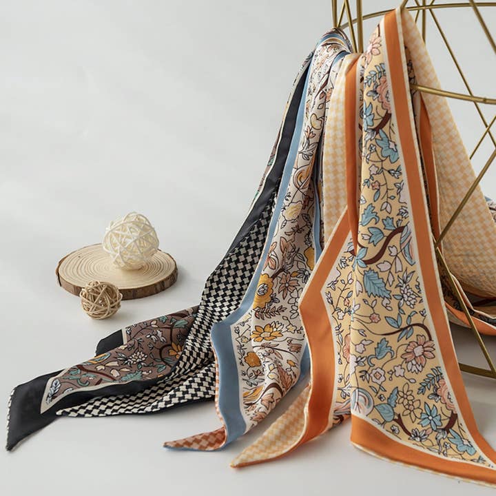 Funkyrel® Atzbranding Limited - Wholesale Scarf - Women's - Scarvii - Colorful Print Neck Scarf - British & Classic6