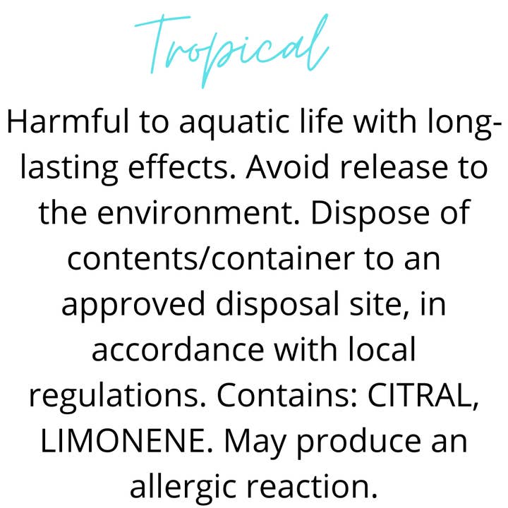 Tropical for wholesale by Melt into Scent