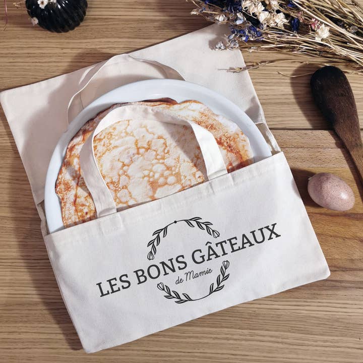 “Les Bons Cakes De Mamie” Pie Bag for wholesale by Luz & Nina
