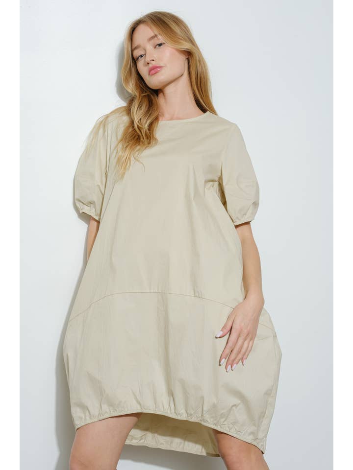 Bloidy – wholesale Klänning - Dam – Poplin Kortärmad Mini Bubble Klänning - D10482SS21