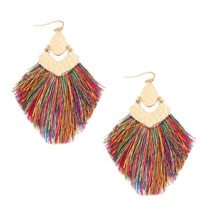 MYS Wholesale Inc - Wholesale Tassel Earrings - Boho-Chic Elegant Fringe Tassel Drop Earrings19