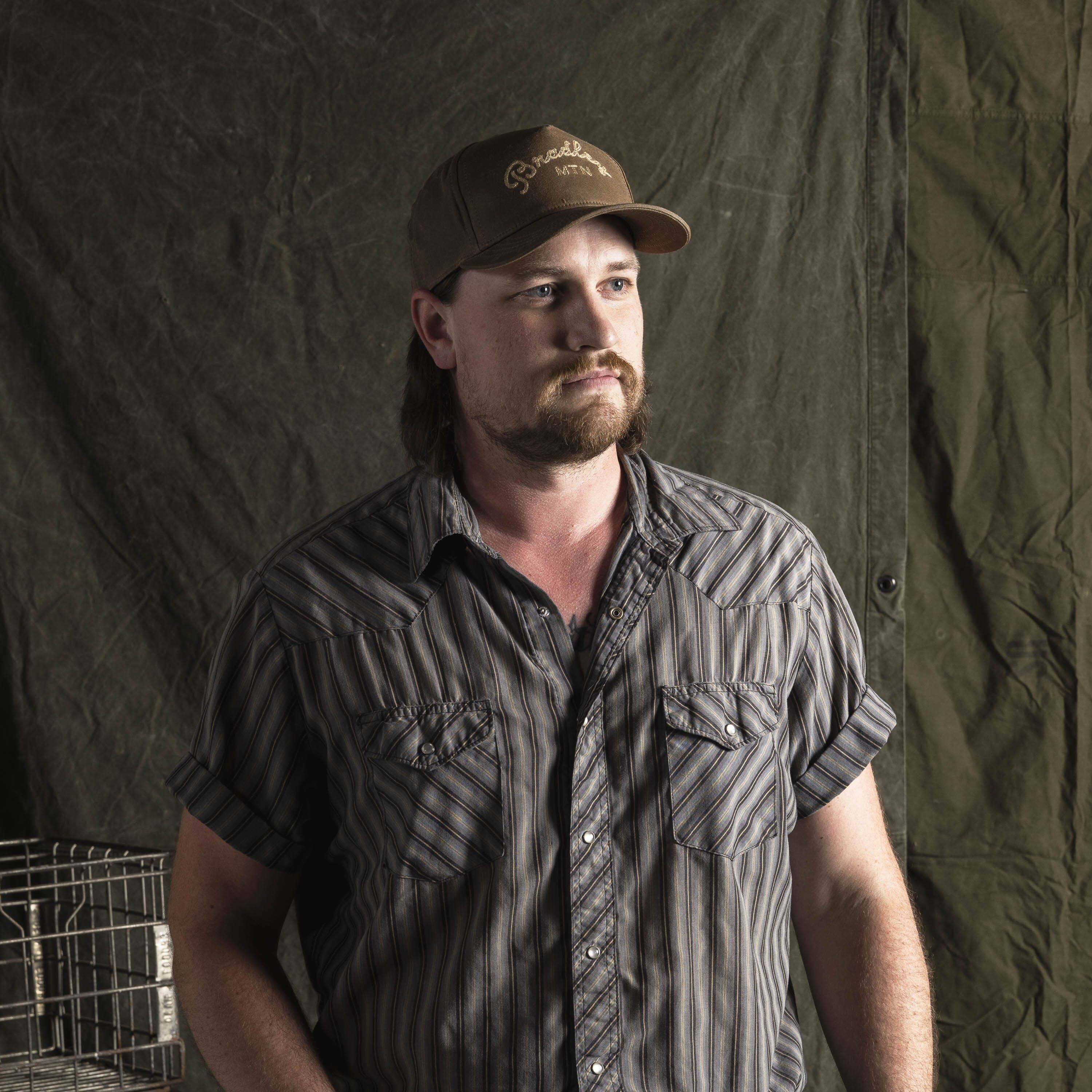 Bradley Mountain - Wholesale Baseball Cap - Men's - Chainstitch Camper Hat - Havana5