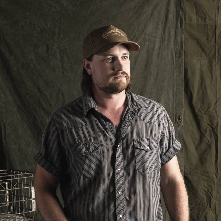 Bradley Mountain - Wholesale Baseball Cap - Men's - Chainstitch Camper Hat - Havana5