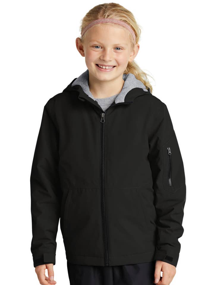 Ink Tees Custom T-Shirt Personalized Print, Premium Quality, Fast Turnaround, Multiple Colors Sport-Tek Youth Waterproof Insulated Jacket YST56 for wholesale by Ink Tees Custom Tshirts