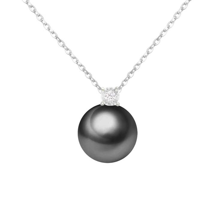 Timeless Pearl - Wholesale Pendant/Charm Necklace - G18k Oversized Pearl and Diamonds Pendant7