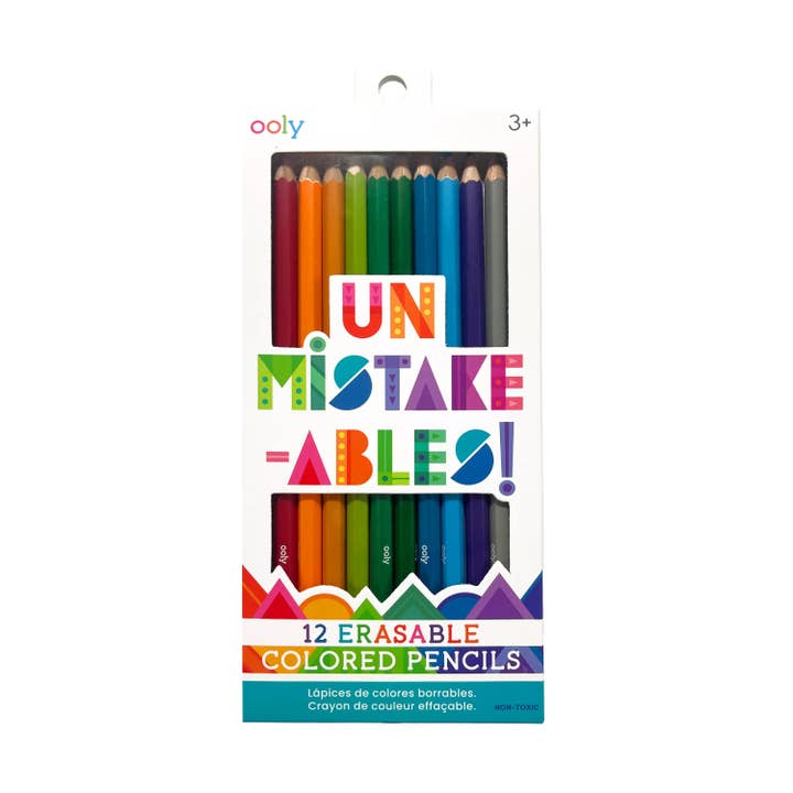 Un-Mistake-Ables!: Erasable Colored Pencils (Set of 12) for wholesale by OOLY