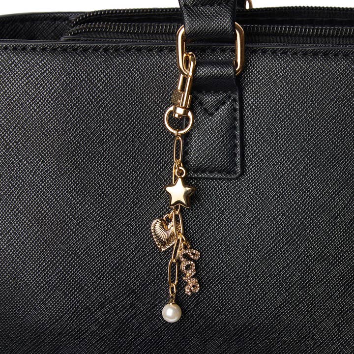 Bella Bag Charm | Star, Heart, Love, Pearl | Valentine's for wholesale by Foxy Originals