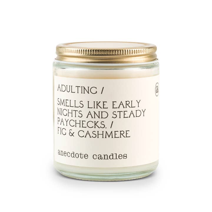 Anecdote Candles - Vente Bougie en bocal - Bougie pour adultes (figue et cachemire)1