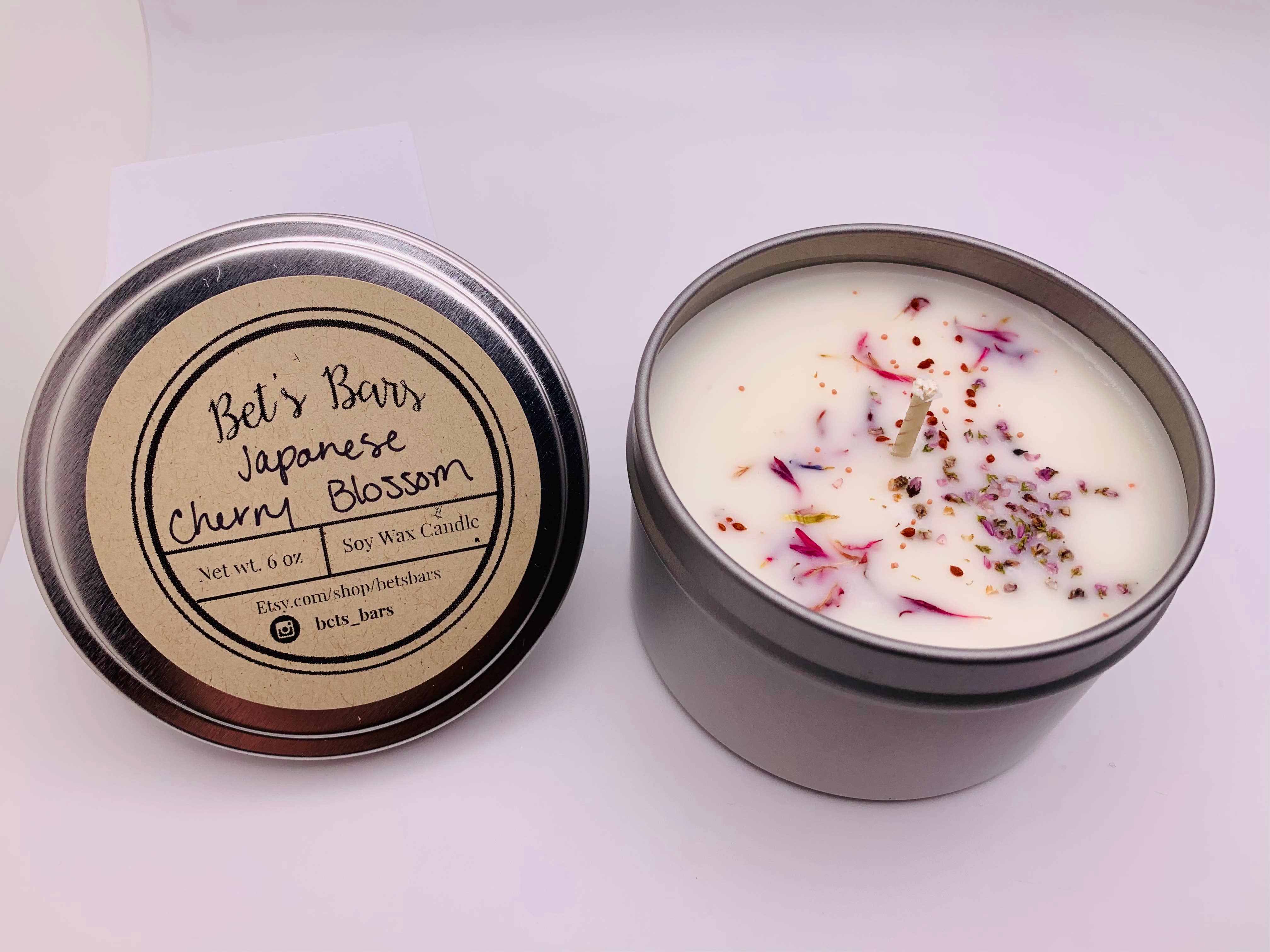Bet's Bars - Wholesale Travel Candles - Botanical Sprinkled Soy Wax Candles24