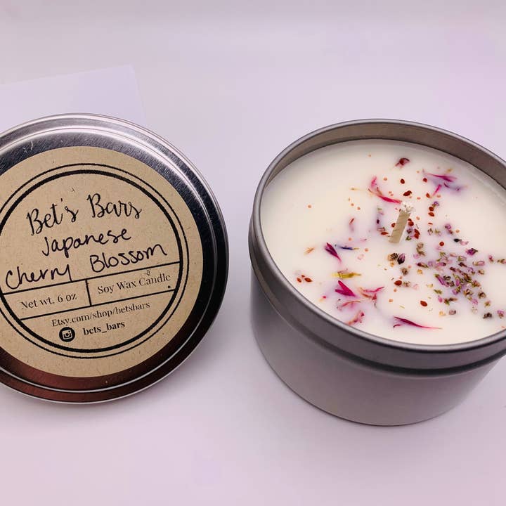 Bet's Bars - Wholesale Travel Candles - Botanical Sprinkled Soy Wax Candles24