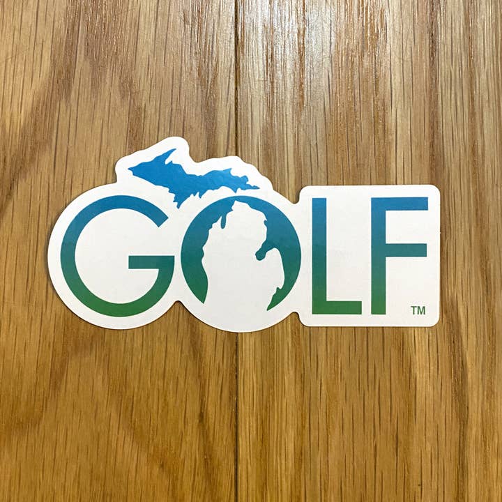 Golf Michigan sticker custom design decal for laptop car cup for wholesale by PORTCITEES