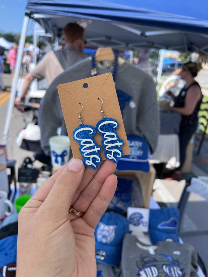 CATS Earrings for wholesale by Perfectly Pressed KY