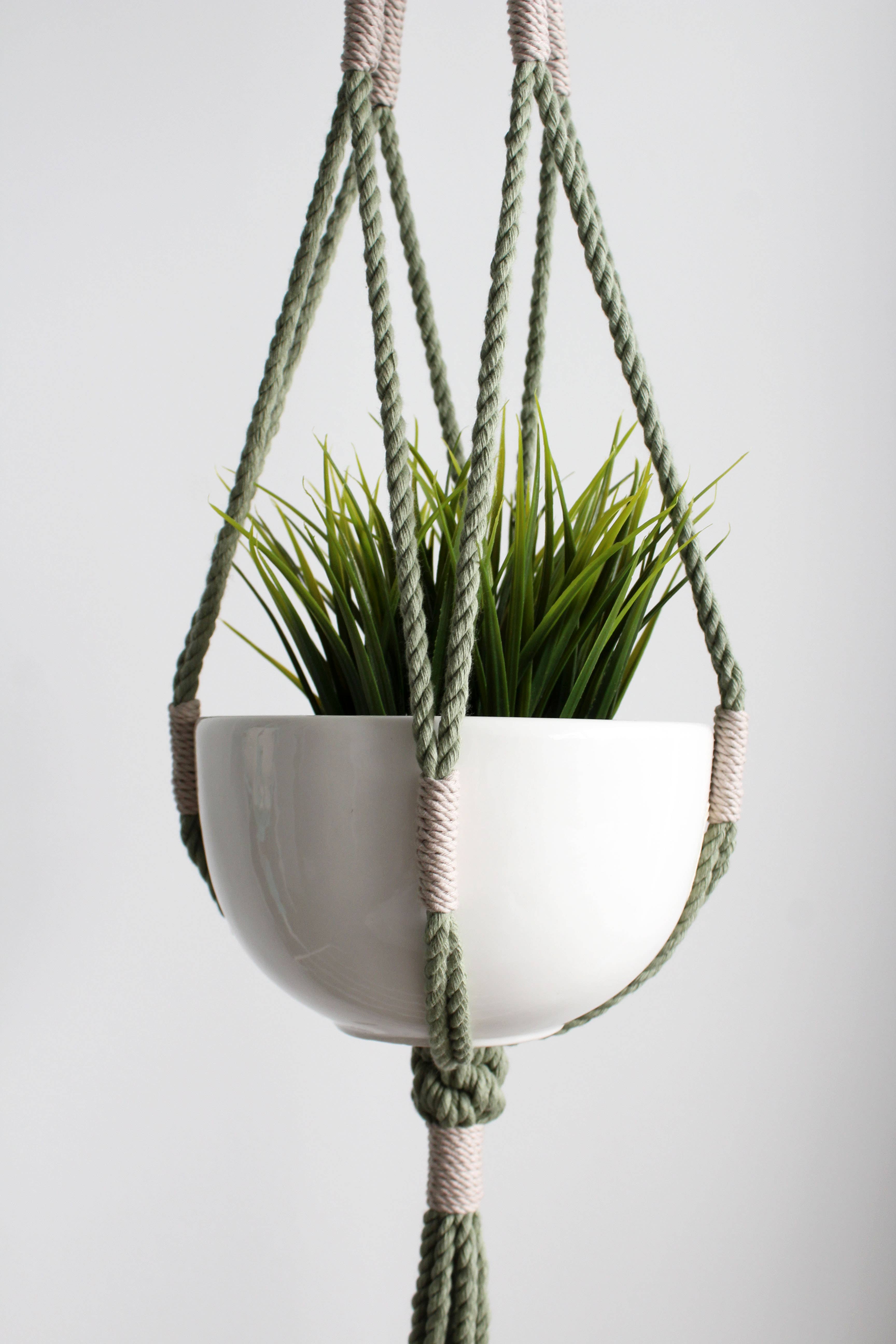 Freefille Market - Wholesale Hanging Planter - Macrame Plant Hanger, Hanging Planter, Sage4