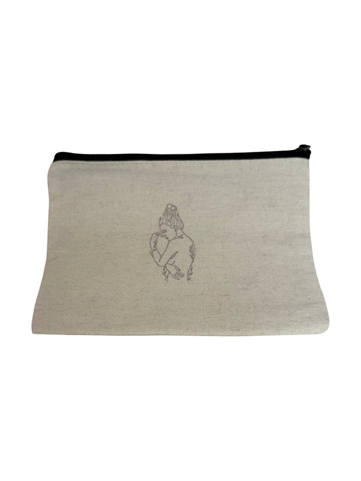 Borsa da viaggio per trucco in tela per la vendita all'ingrosso da parte di For You Apothecary LLC