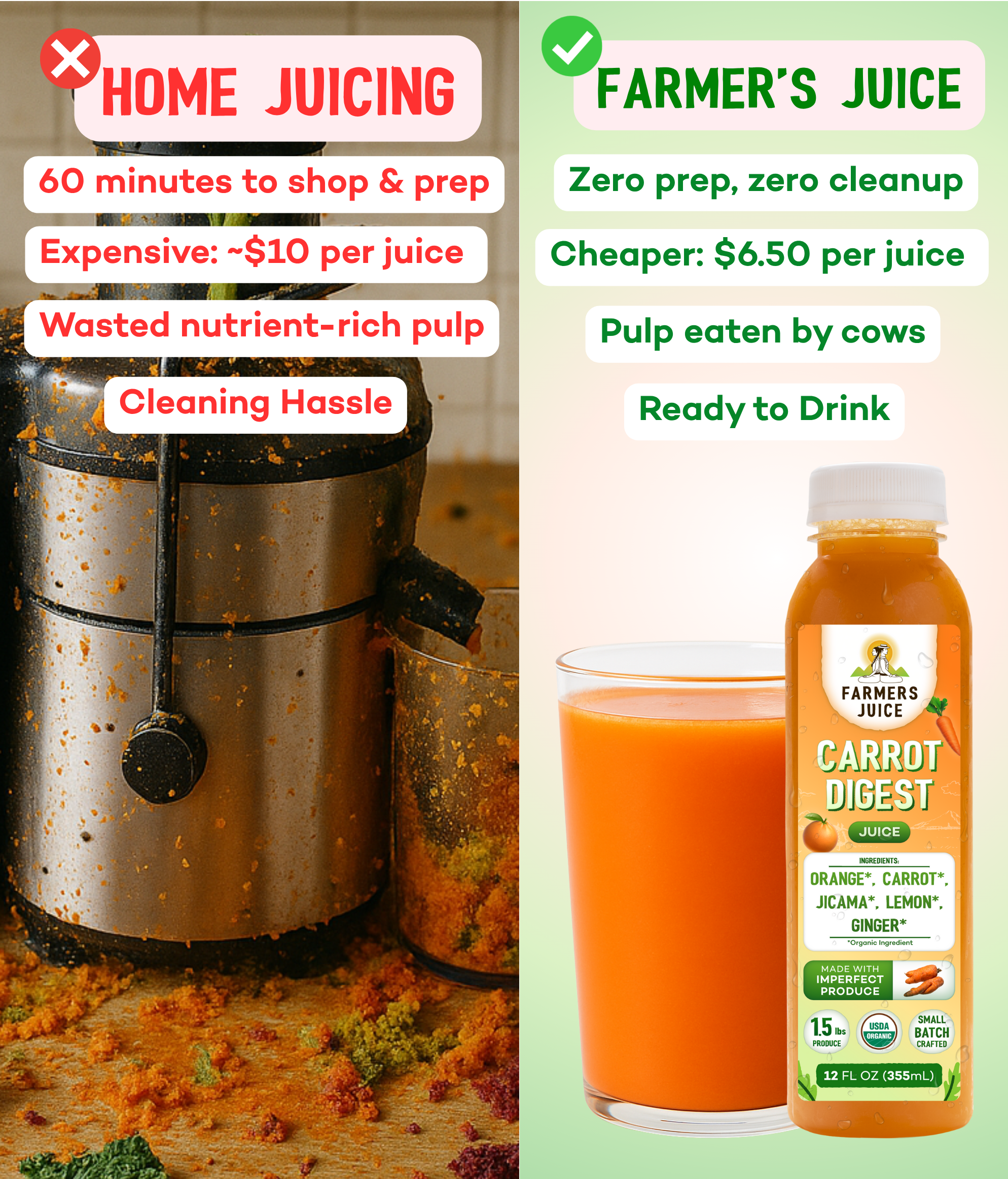 Farmer's Juice - Wholesale Wellness Juice/Tonic - Watermelon Hydration | 18 Juices3