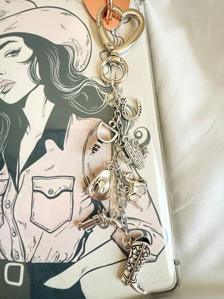 Western Themed Kindle Chain for wholesale by Violet Moon Studio