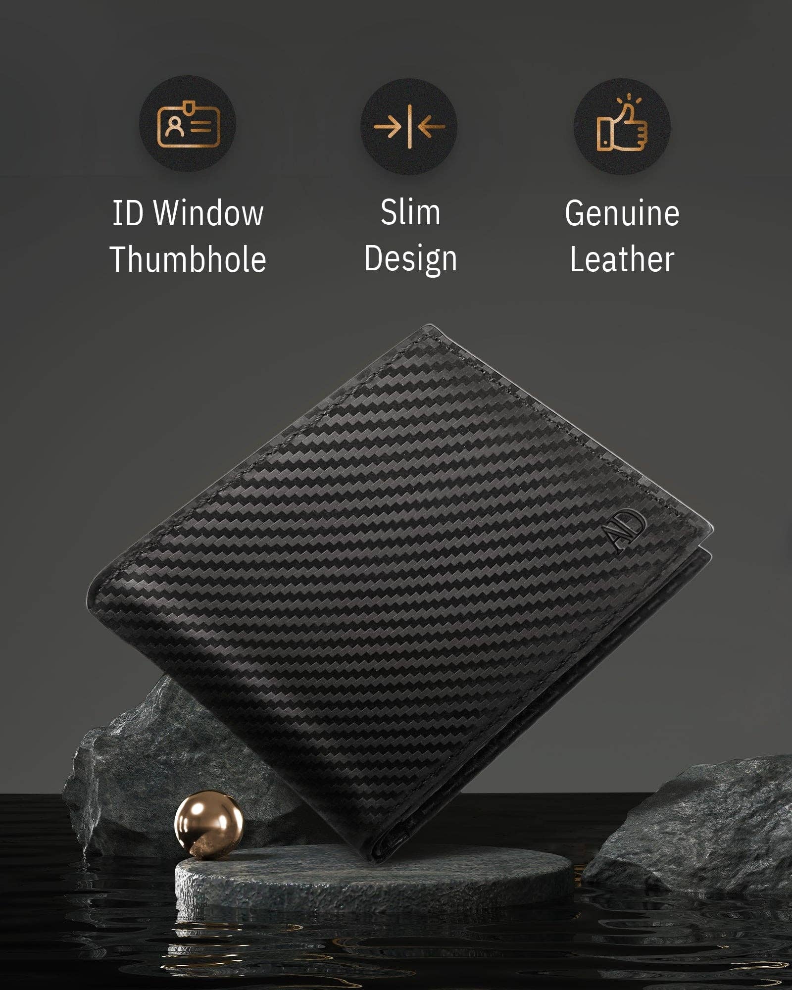 Access Denied Accessories – wholesale Plånbok – Herr – Tunna läderplånböcker för män med RFID-blockering1