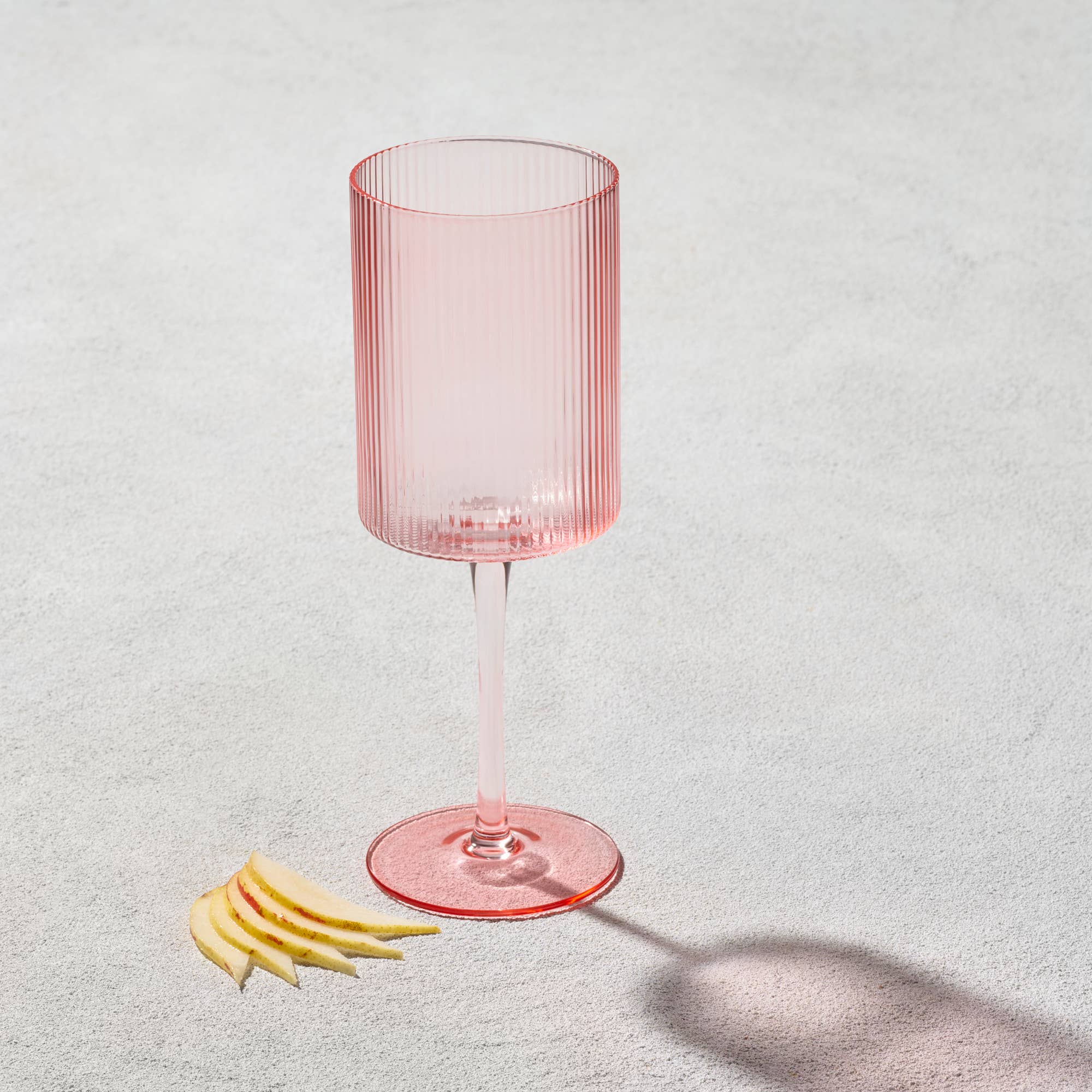 Kadra Kitchenware - Wholesale Wine Glass - Vikko Decor - Malibu, Ribbed Glass, Blush, MULTIPLE SHAPES3
