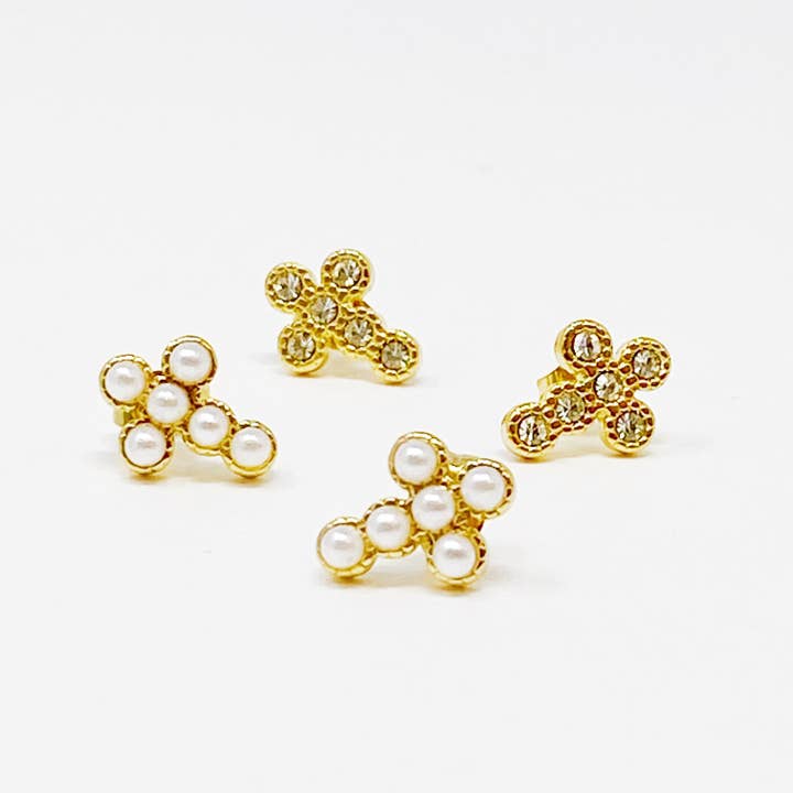 Läckra Cross Stud örhängen för wholesale av Ellison+Young