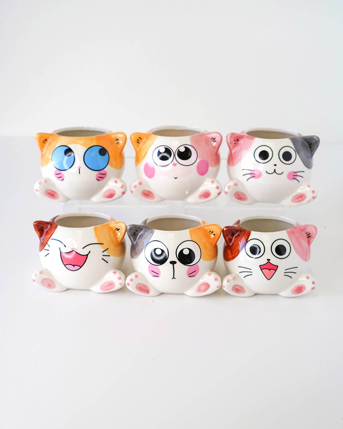 Springer Décor – Vaso de plantas por atacado – Gatos sentados2