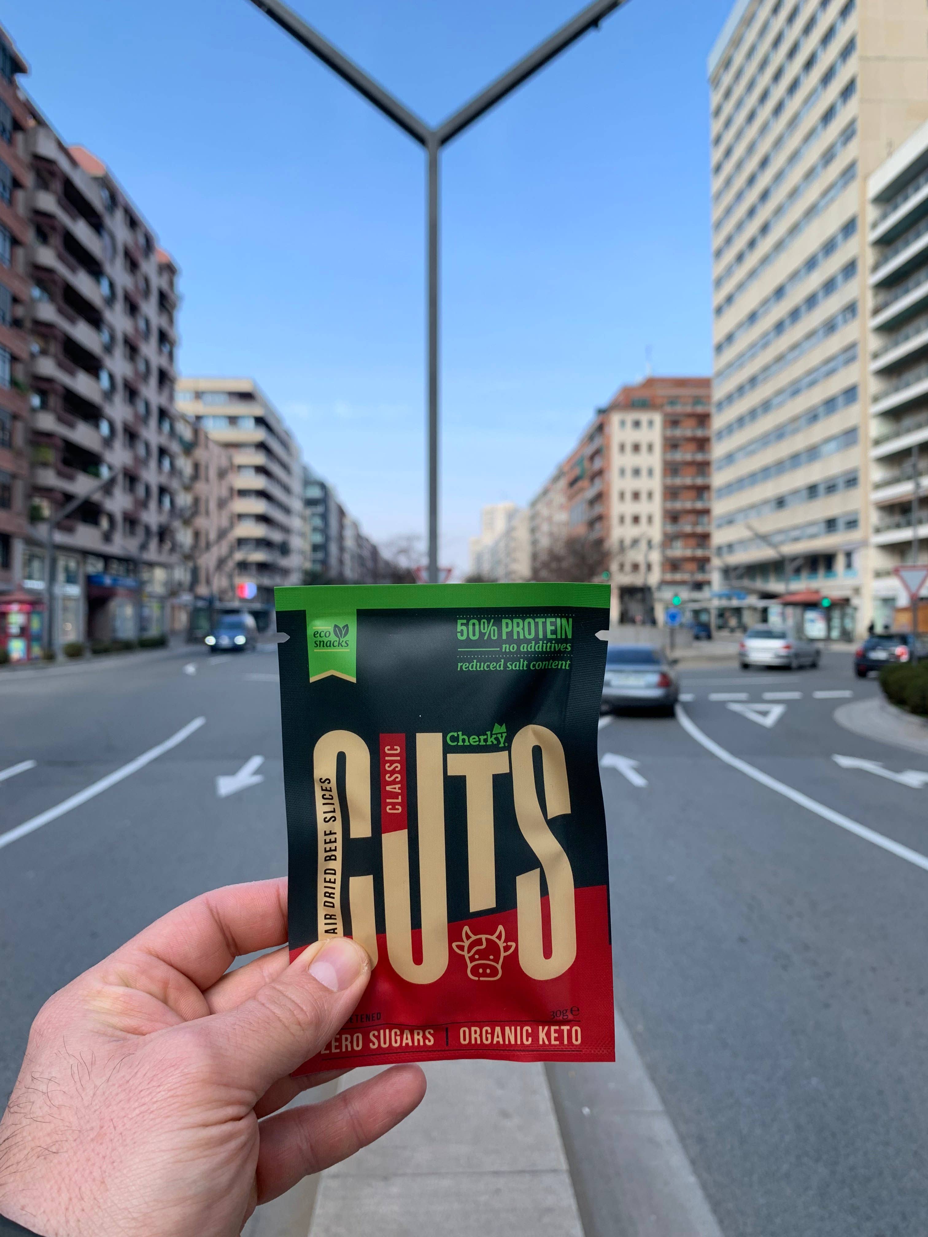 Cherky – wholesale Jerky – ECO · biltong cuts · CLASSIC 30g1