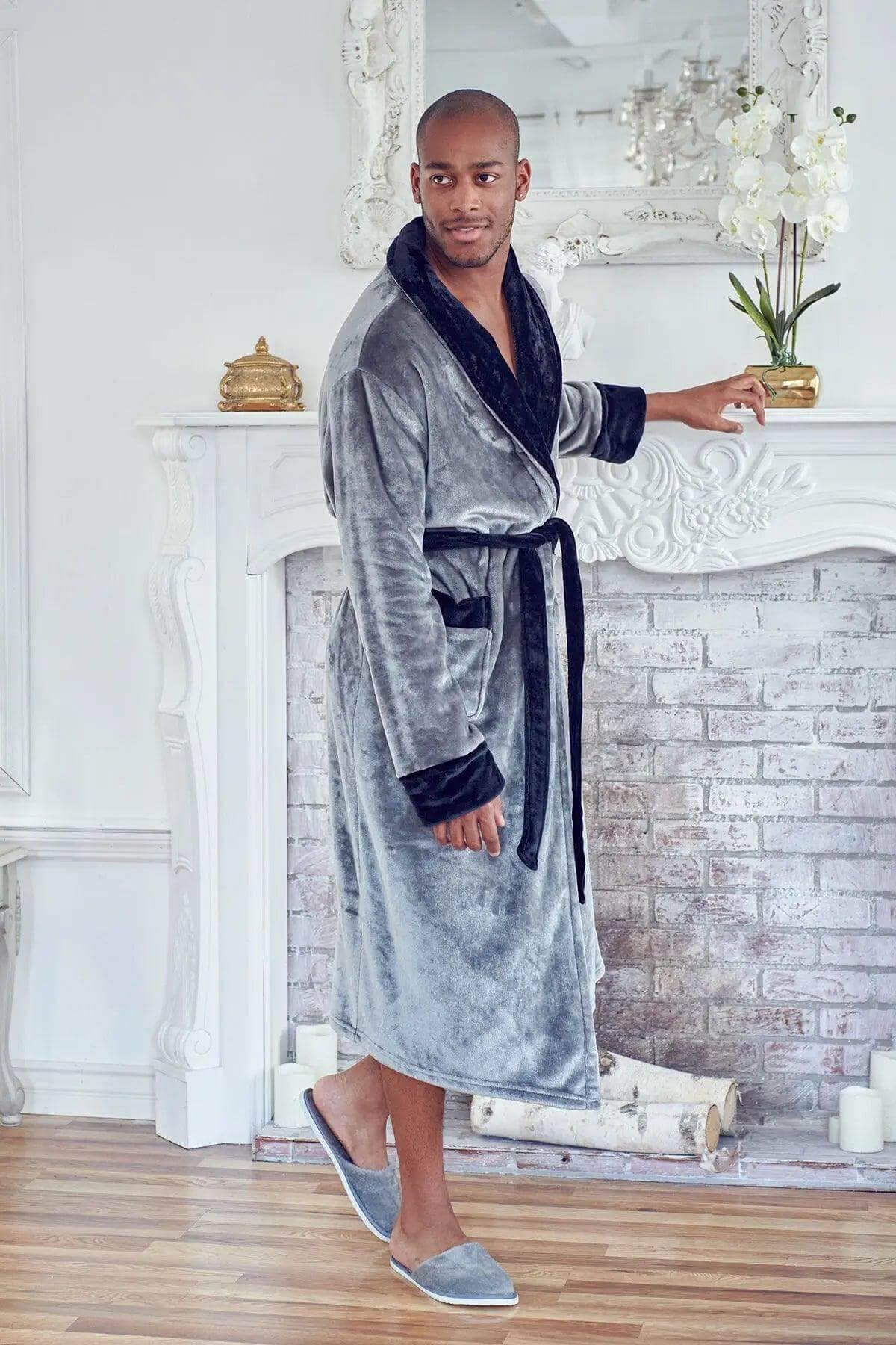 Lotus Linen - Wholesale Robe - Men's - Cozy Mens Plush Robes – Built for Comfort, Designed to Last4