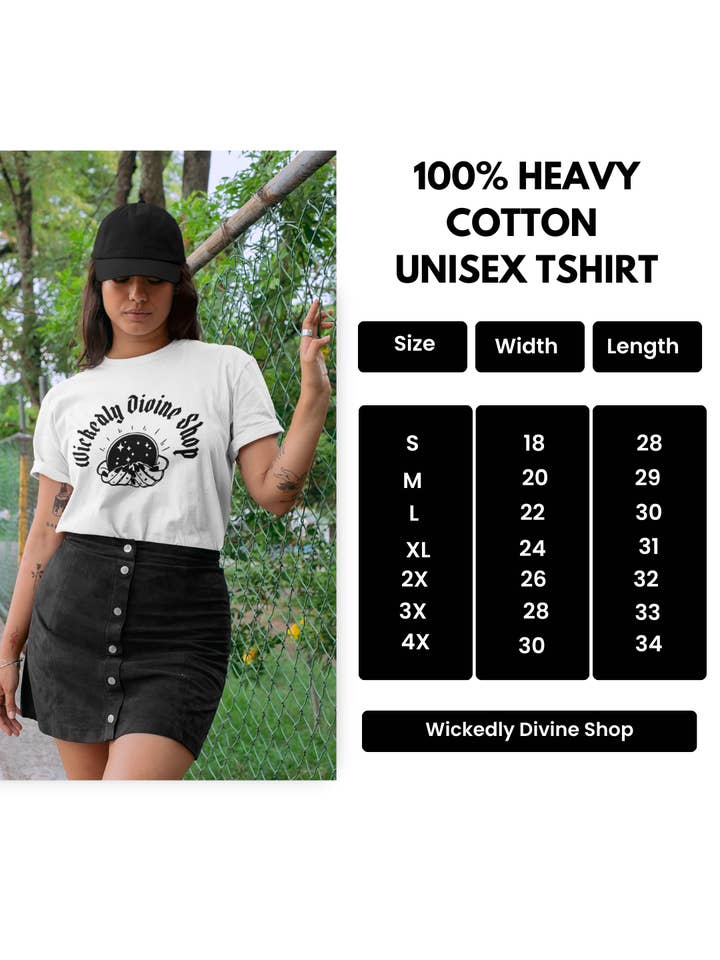Wickedly Divine Shop – wholesale Screen printed t-shirt – Women′s – Serving Cunt, Virgin Mary Gothic Alternative Unisex Tee3