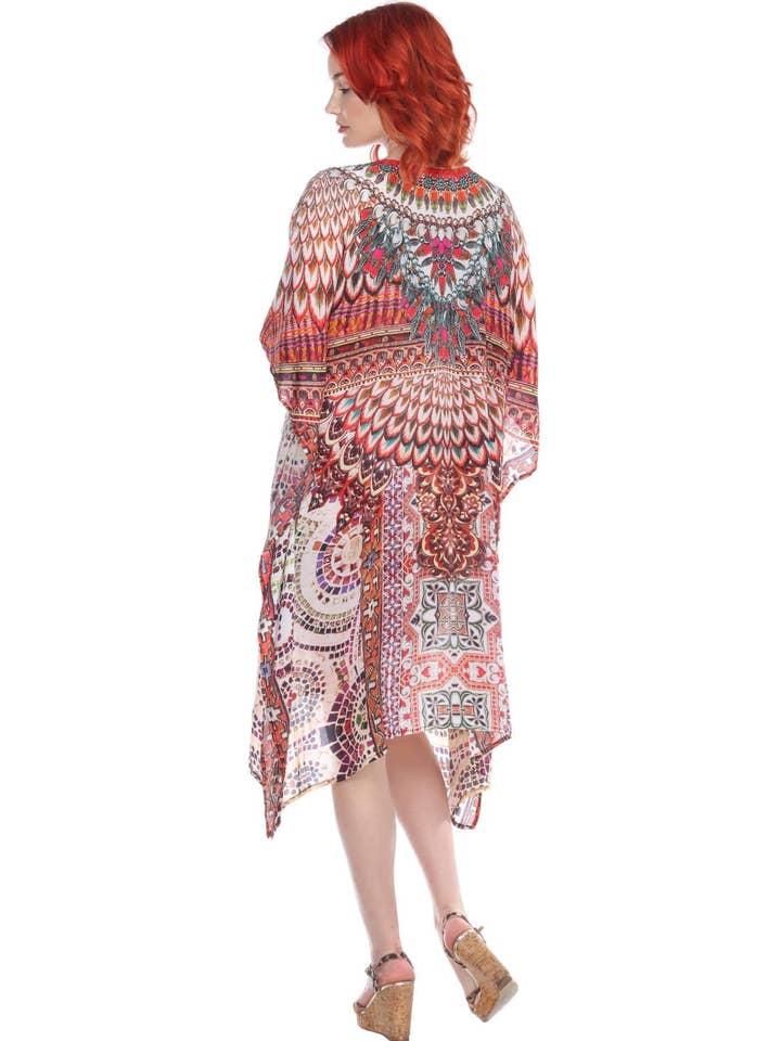 La Moda Clothing – Großhandel Kaftan – Damen – Designer-Kaftan-Kleid für Damen aus Viskose-Seide2