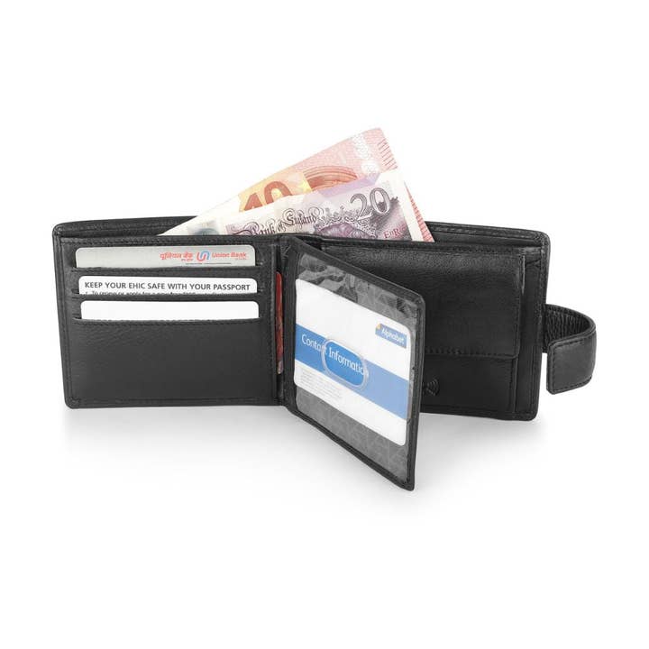 PRIMEHIDE – wholesale Wallet - Men’s – Leather Bifold Flip Up Wallet Hudson 54001