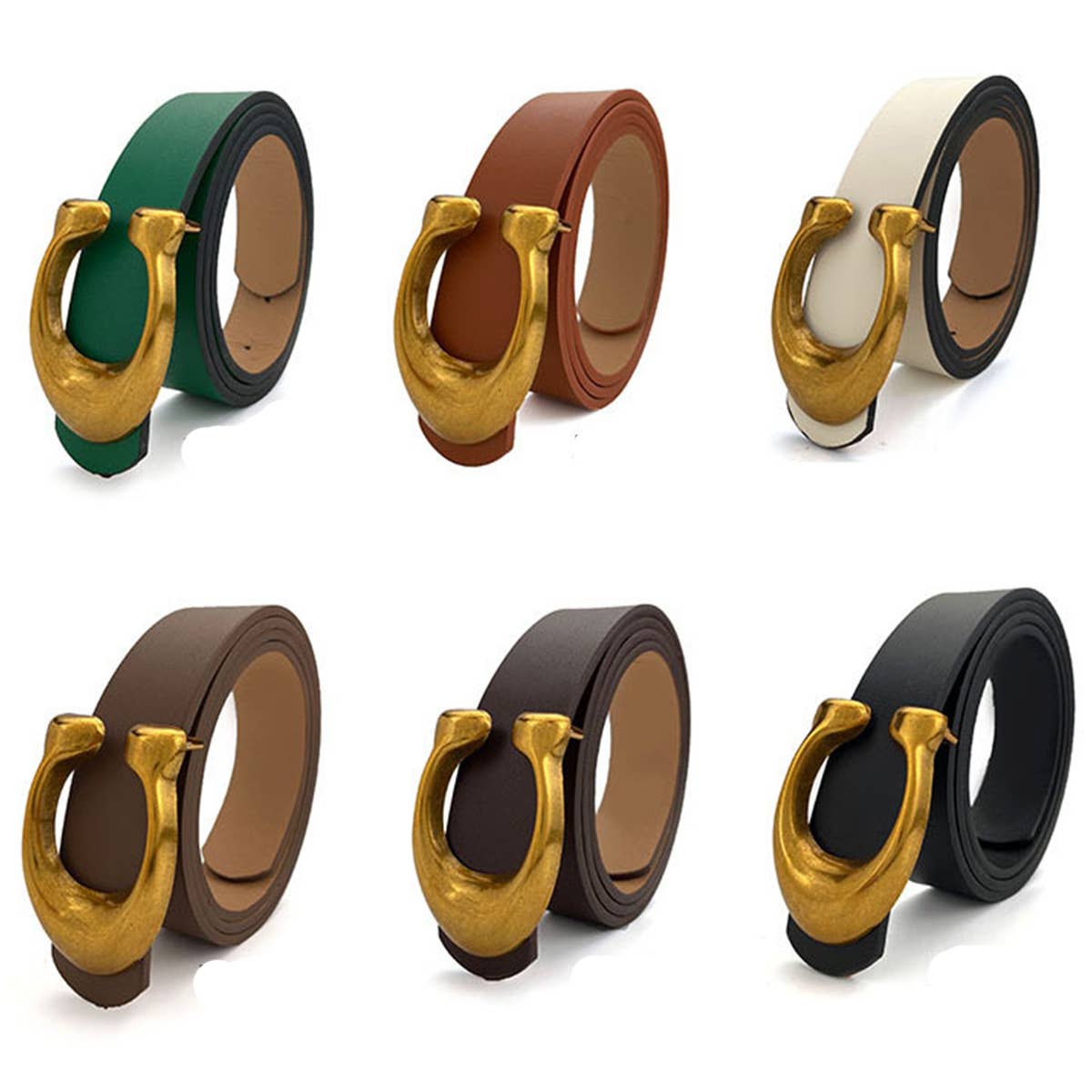 ACCITY - Wholesale Belt - Women's - WOMEN FASHION RETRO U-BUCKLE BELT_CWABE01369