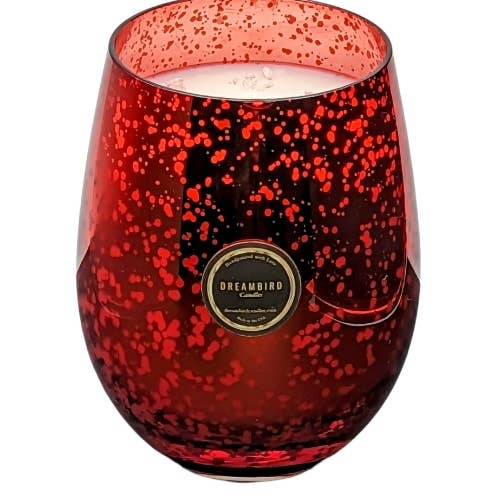 Red Speckled 16oz Candle for wholesale by DREAMBIRD Candles