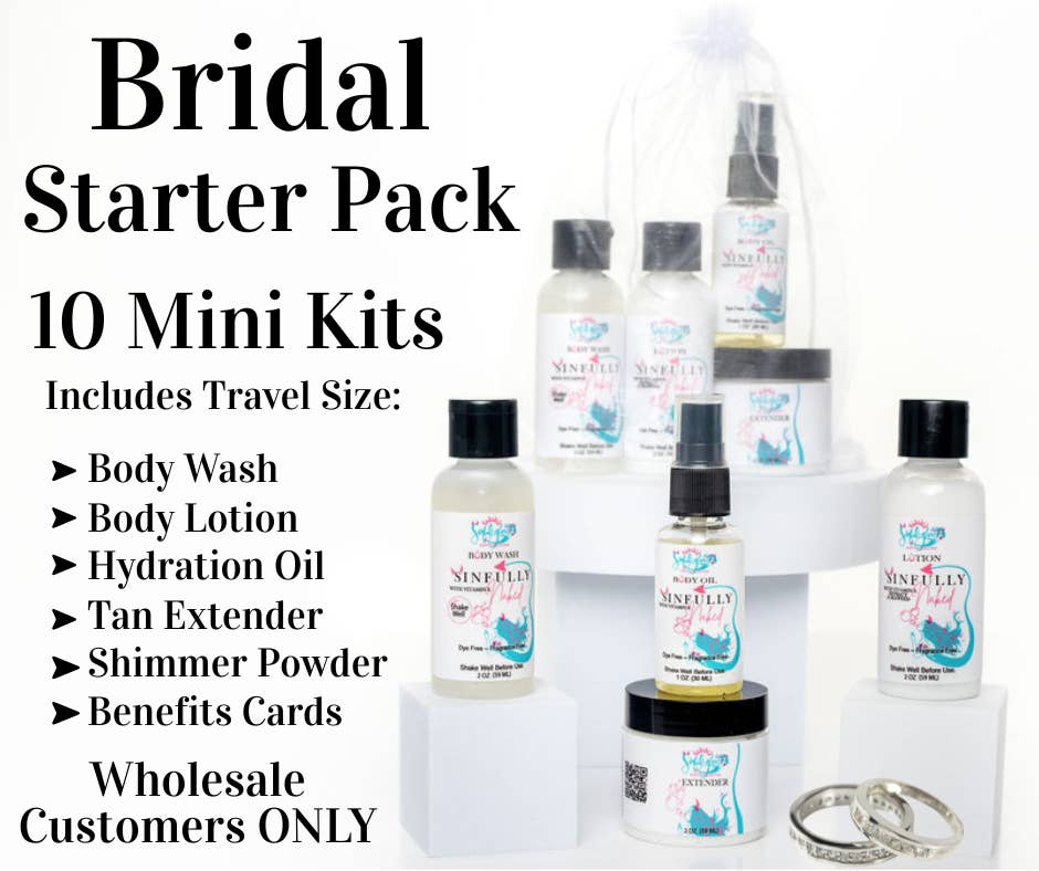 Sinful Glow Body Collective - Wholesale Bath & body set - Bridal Starter Pack