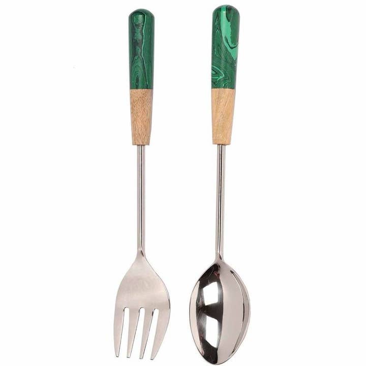 India Handicrafts Inc - Wholesale Serving Utensil - Marble/Stone Servers Set - 3 Colors5