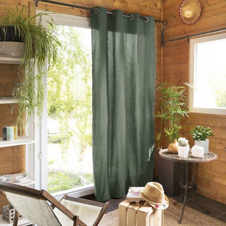 140x260 cm Curtain Cotton Rosemary for wholesale by Housse De Rêve