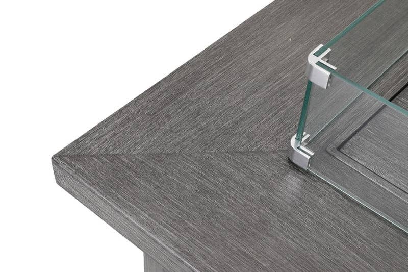 Light Gray Walsh 4-Piece Aluminum Firepit Sofa Set for wholesale on Faire17