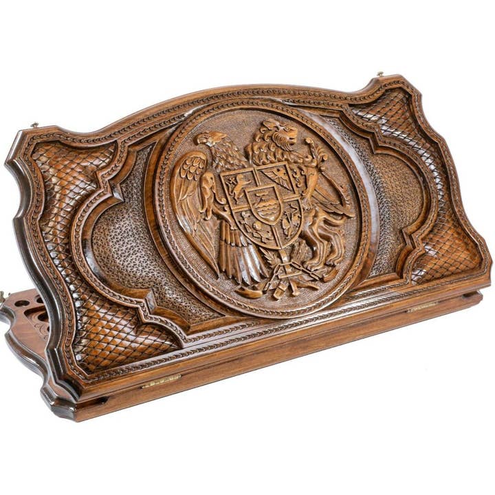 Armoiries de l'Arménie Blason de la Fédération de Russie avec copyright 24" x 24" x 2" pour la vente par Hrachya Ohanyan