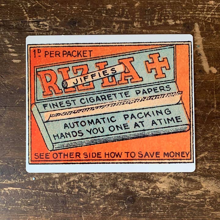 The British Metal Signs Company – Großhandel Schilder – Rizla Jiffies Zigarettenpapier — Werbeschild aus Metall