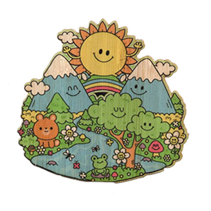 Bamboo Wood Stickers - Vente Autocollant - Happy Playground