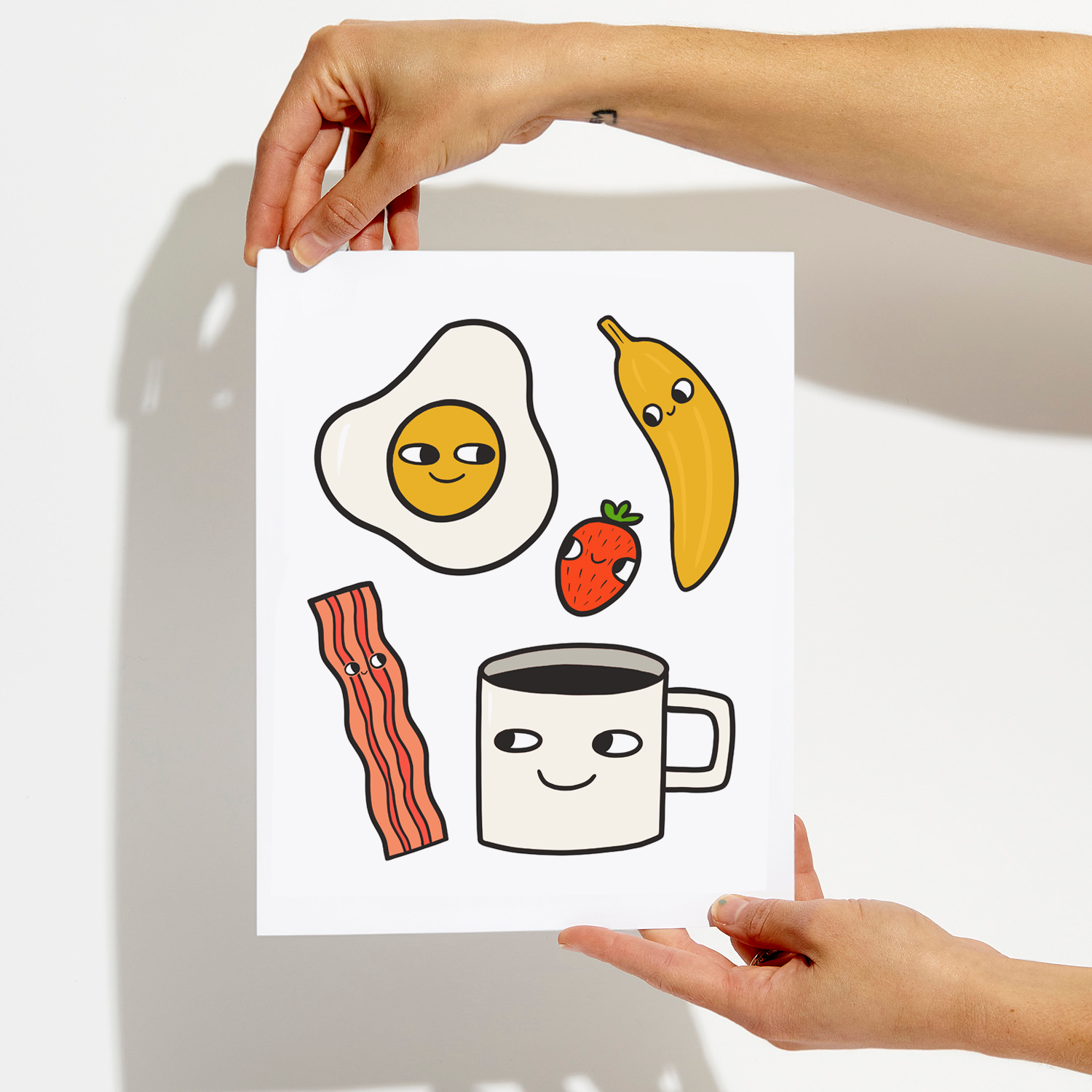 Aviate Press - Wholesale Christmas Card - Breakfast Time Art Print2
