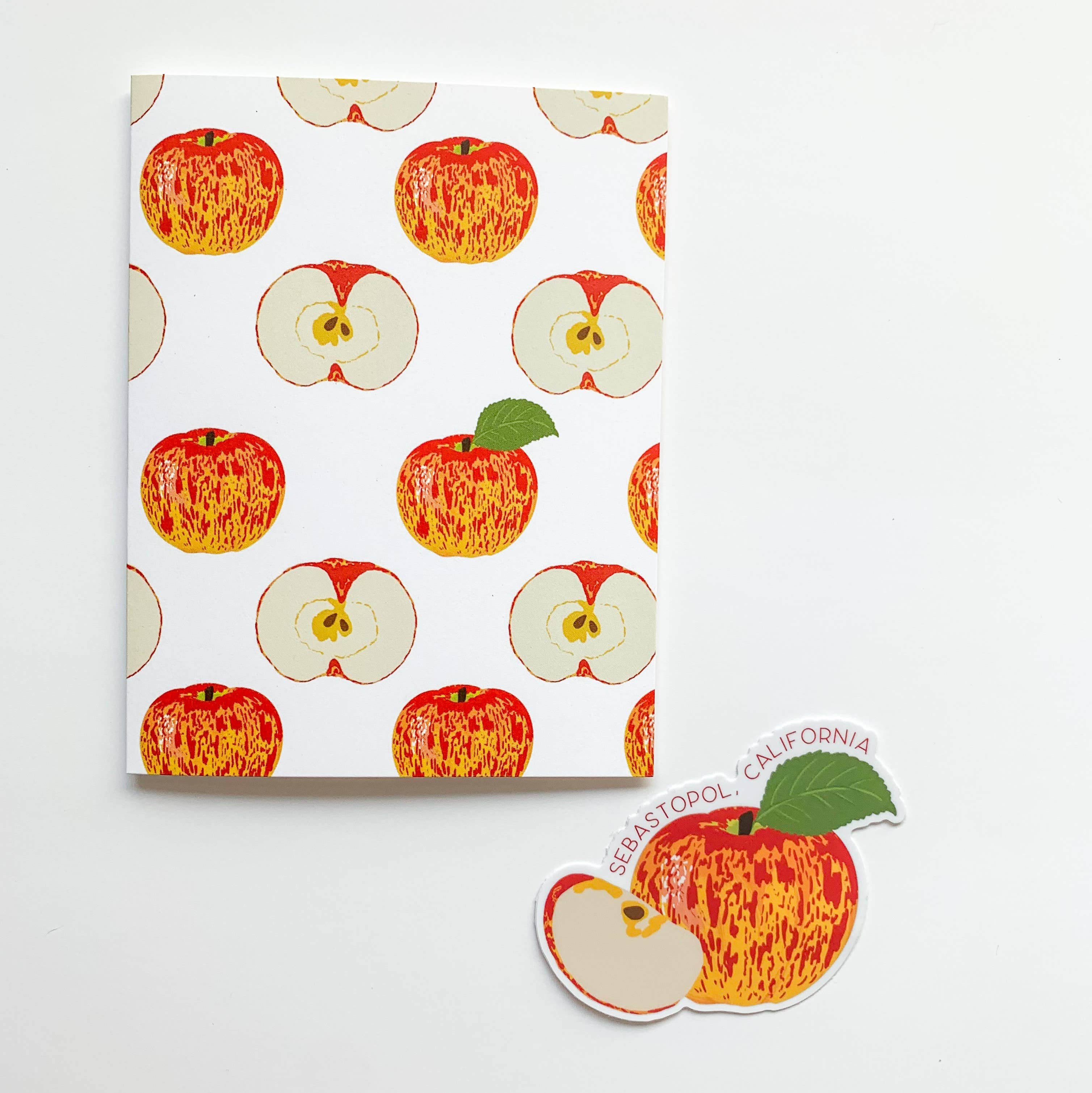 Bean Horse Car Designs - Wholesale Everyday Greeting Card - Gravenstein Apples Greeting Card4