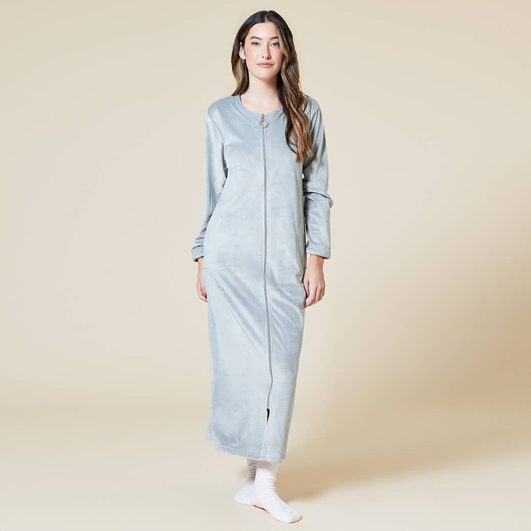 Softies - Vendita all'ingrosso Vestaglia - Donna - Vestaglia da donna Serenity con zip e scollo a cuore15