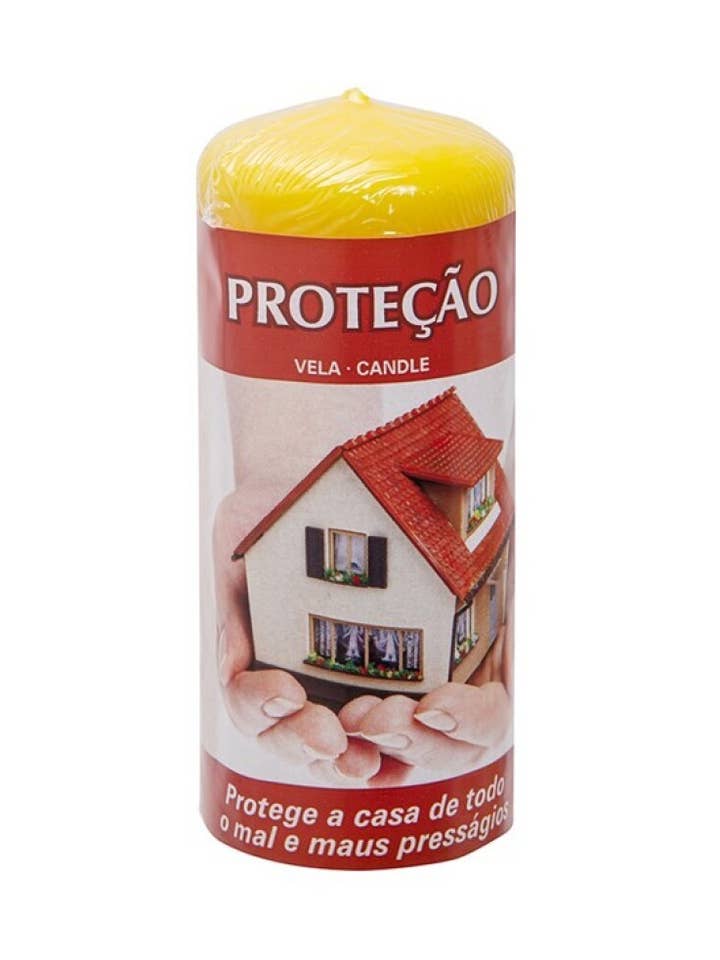 Pillar Candle 4.8x12cm Protection for wholesale by AUM Fragrances